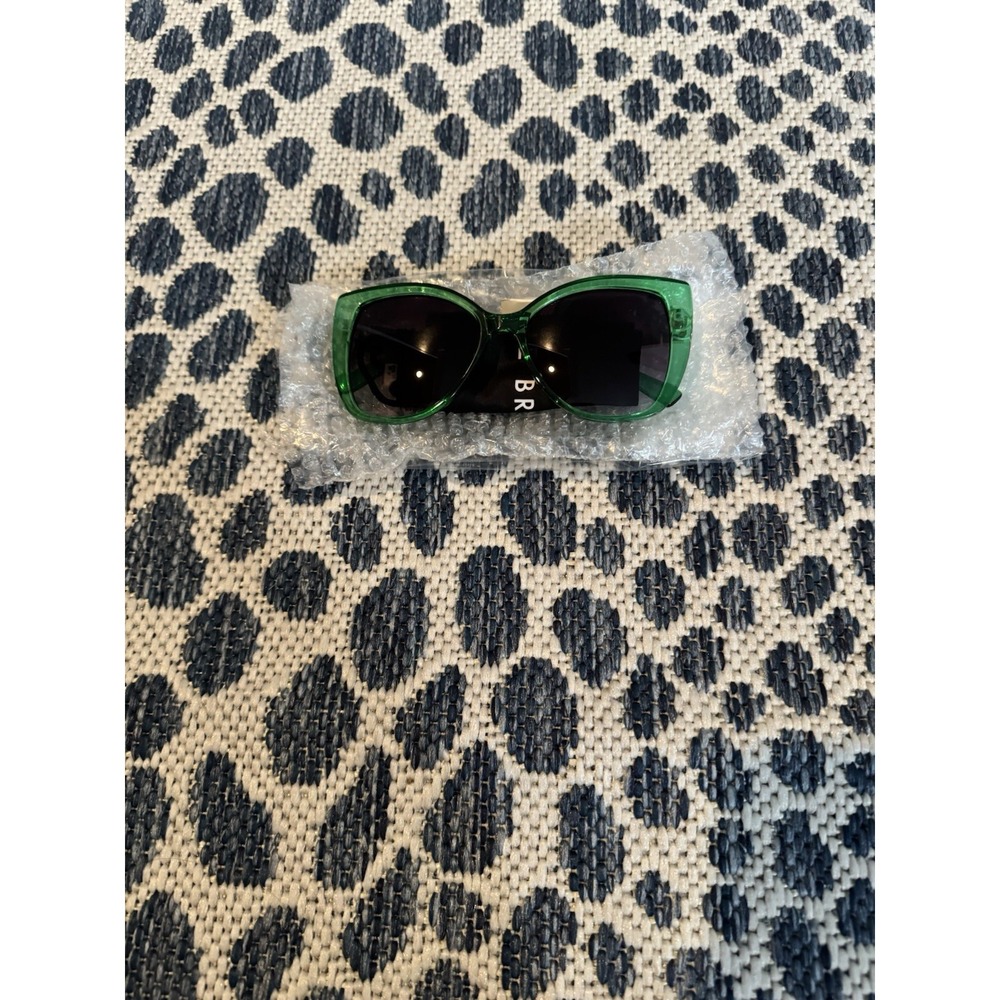 Lane Bryant Jelly Cat Eye Sunglasses Green Brand New With Case